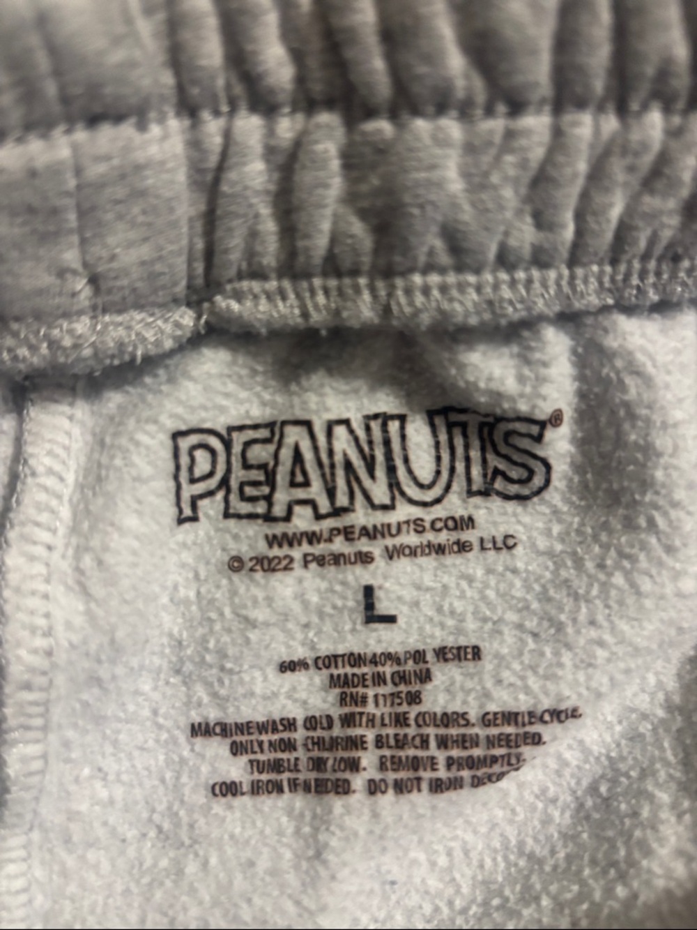 Better Together Gray Women’s Sweatpants with Snoopy Graphic - Picture 2 of 4